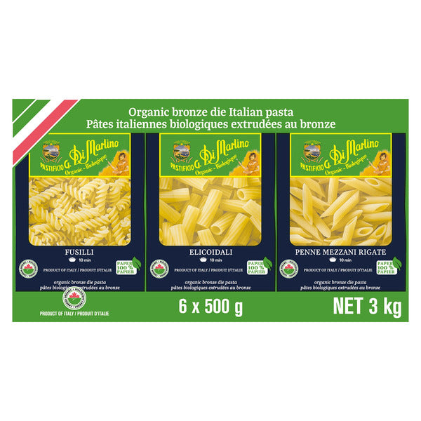 Di Martino Organic Pasta Variety Pack 6x500g