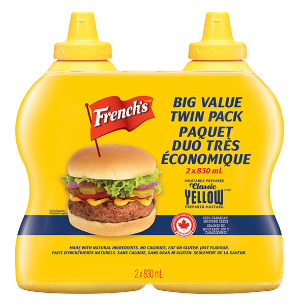 French's Yellow Mustard 2x830ml