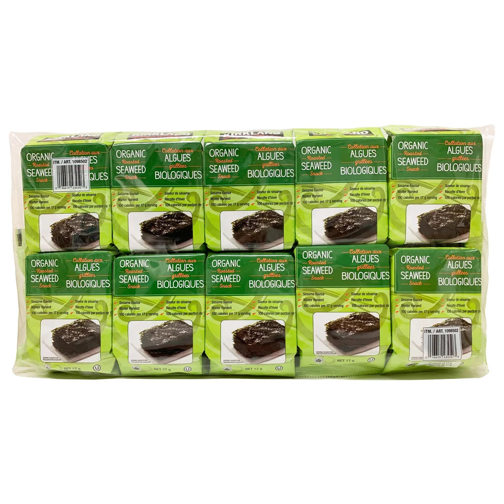 Kirkland Signature Organic Roasted Seaweed Snack 10ct