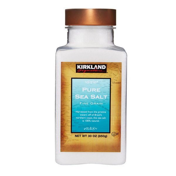 Kirkland Signature Fine Grain Pure Sea Salt 850g