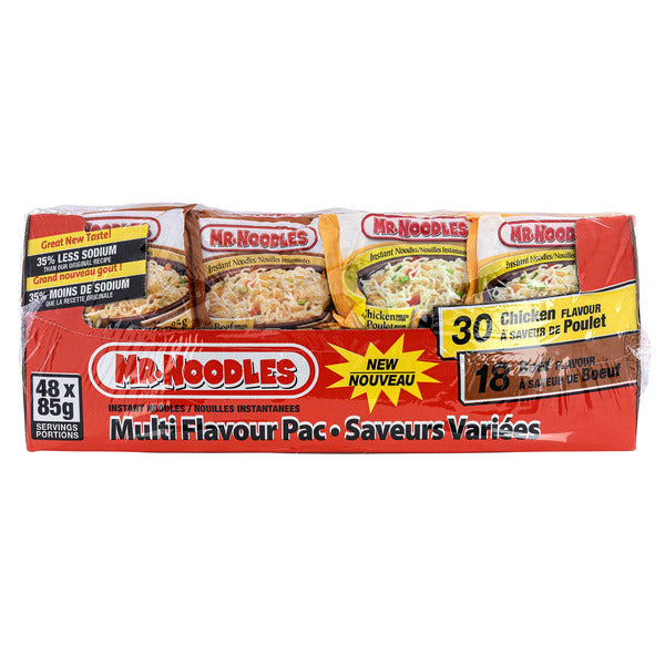 Mr. Noodles Less Sodium Flat Noodles 44x85g
